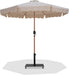 Amalfi - Aluminum Patio Umbrella - Black Base / Light Brown Pole - Simple Home Plus