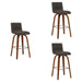 Vienna - 26" Swivel Counter Stool - Walnut Wood - Simple Home Plus