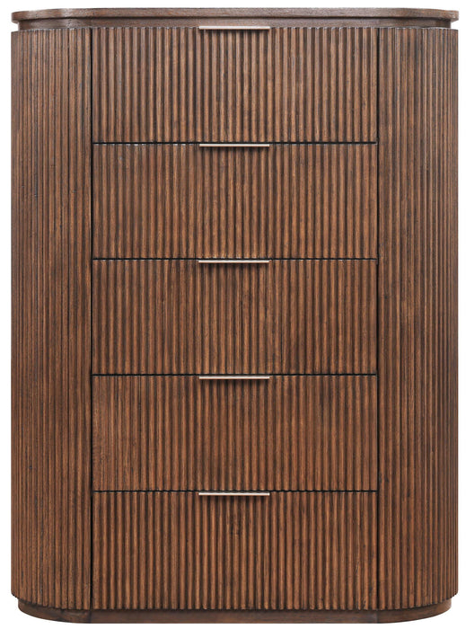 Astrid - Solid Wood And Oak Veneer Chest - Simple Home Plus