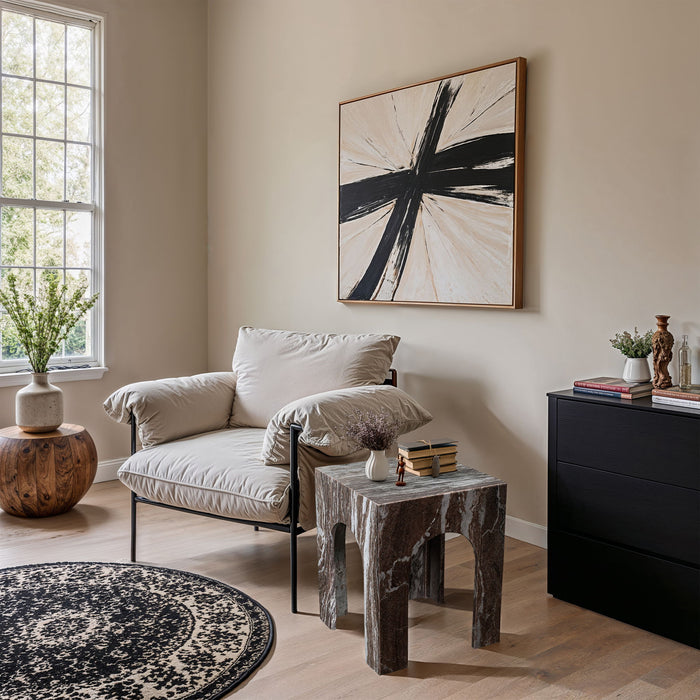 Palermo - Marble End Table - Simple Home Plus