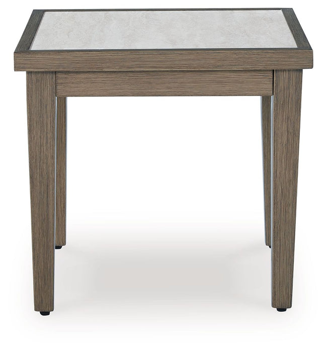 Rainier Ranch - Brown / Beige - Square End Table - Simple Home Plus