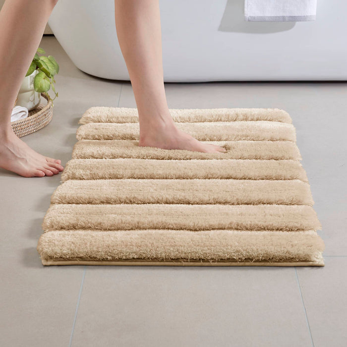 Tufted Pearl Channel - 17" x 24" Rug - Wheat - Simple Home Plus