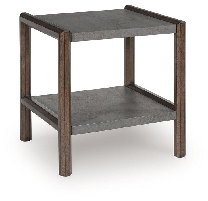 Kallenny - Brown / Gray - Rectangular End Table - Simple Home Plus
