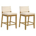 Yaneli - Contemporary Natural Wood Counter Height Kitchen Bar Stool - Simple Home Plus
