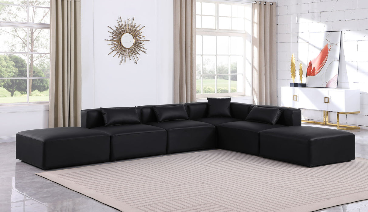 Cube - 6 Piece Modular Corner Armless Sectional - Simple Home Plus