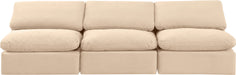 Indulge - Velvet 3 Seat Modular Armless Sofa - Simple Home Plus