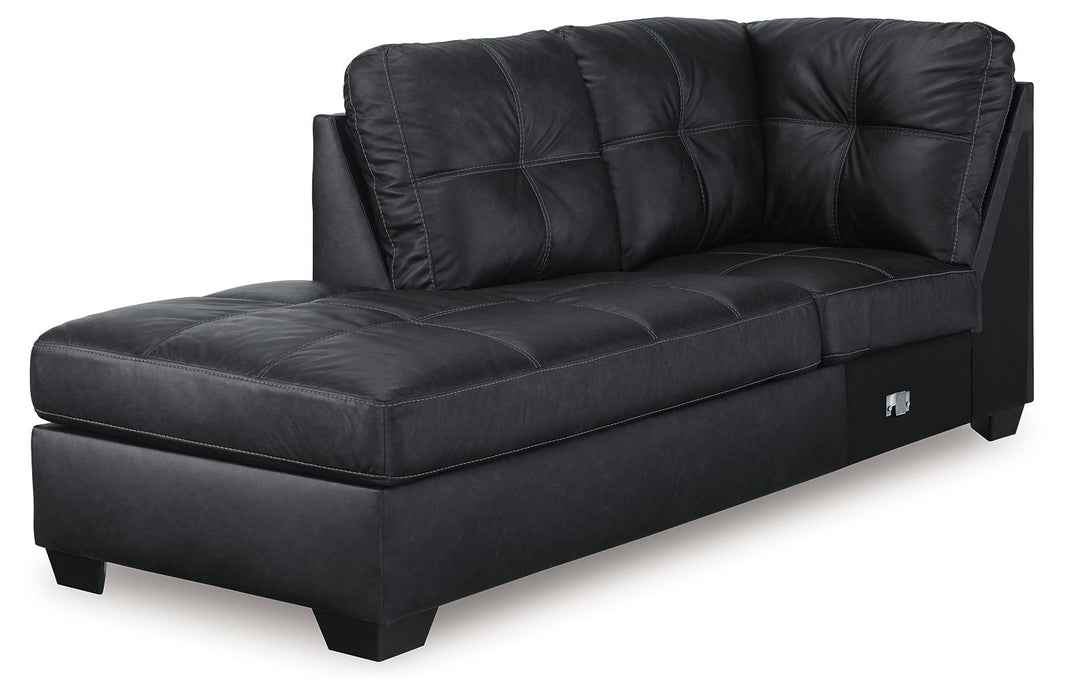 Barlin Mills - Laf Corner Chaise - Carbon - Simple Home Plus