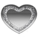 Aiko - Heart Shaped LED Light Wall Mirror - Silver - Simple Home Plus