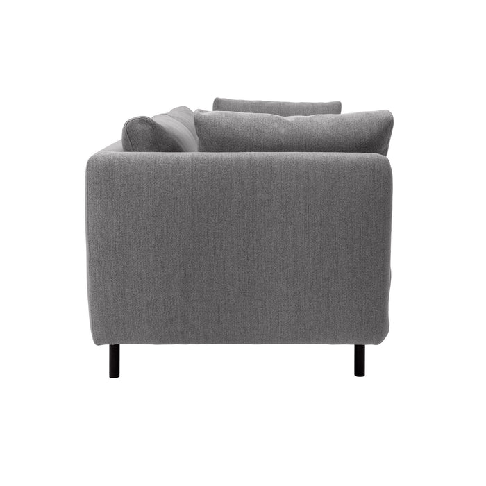 Serenity - 79" Fabric Sofa With Black Metal Legs - Simple Home Plus