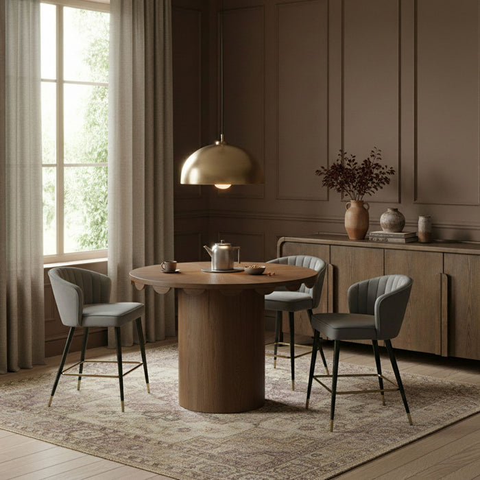 Dahlia - Solid Wood And Natural Cane Table - Simple Home Plus