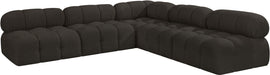 Ames - 5 Piece Fabric Modular Corner Sectional - Simple Home Plus