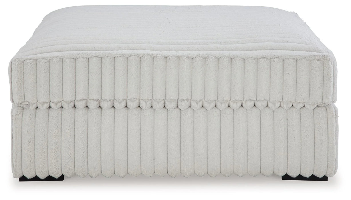 Stupendous - Oversized Accent Ottoman - Alloy AS-IS