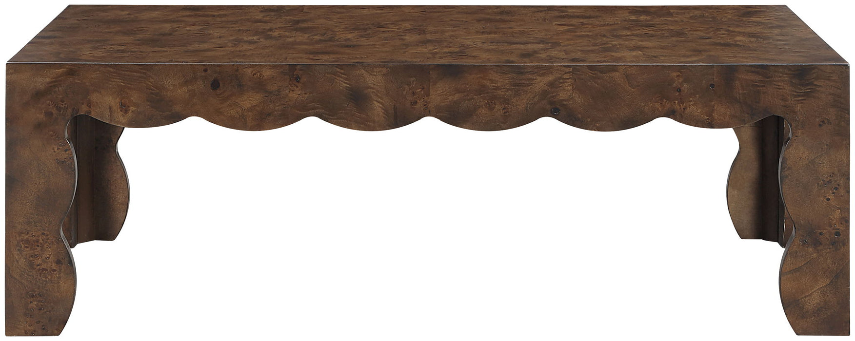 Vassa - Burl Veneer Coffee Table - Simple Home Plus