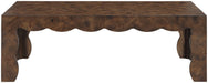 Vassa - Burl Veneer Coffee Table - Simple Home Plus