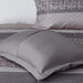 Rhapsody - Queen7 Piece Comforter Set - Gray / Taupe - Simple Home Plus