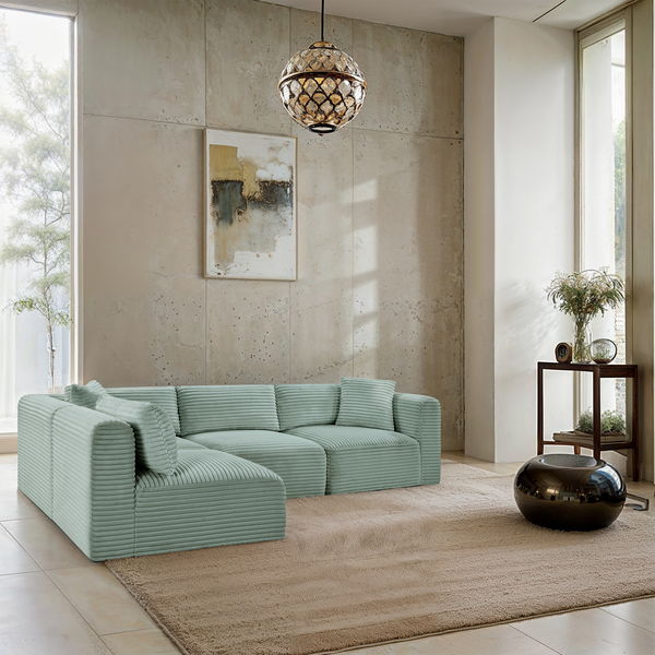 Shaggy - 4 Piece Modular Sectional
