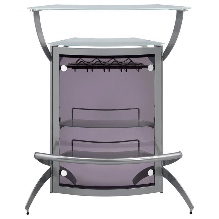 Dallas - 2-Shelf Curved Freestanding Home Bar Cabinet - Simple Home Plus