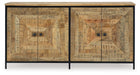 Camney - Brown / Black - Accent Cabinet - Simple Home Plus