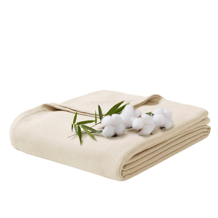 Bamboo Cotton - Twin Rayon From Blanket - Ivory - Simple Home Plus