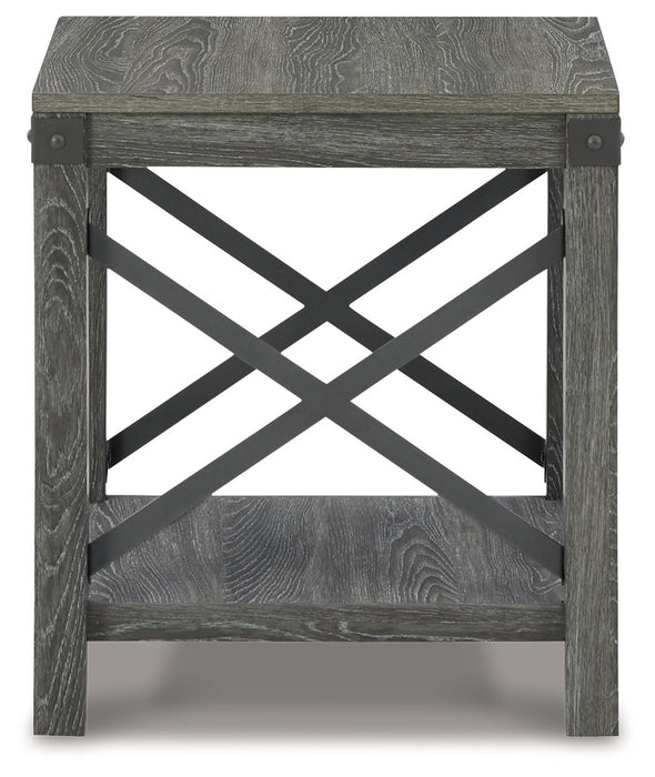 Freedan - Square End Table - Grayish Brown - Simple Home Plus