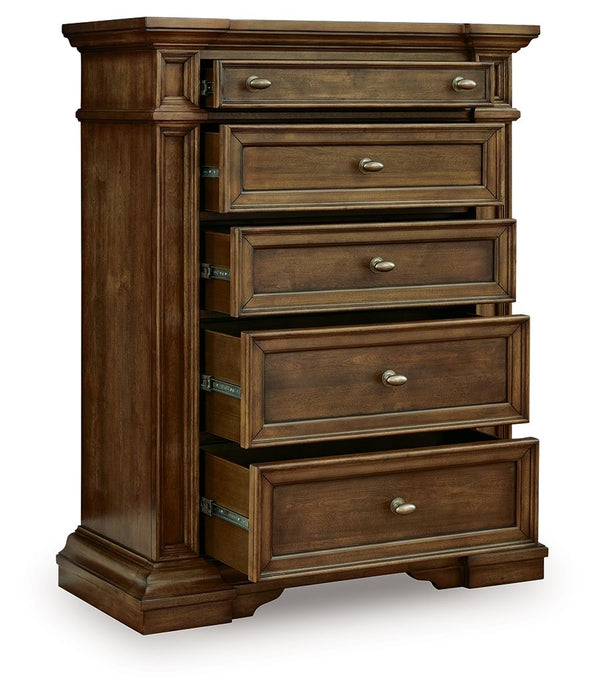 Frantanna - Five Drawer Chest - Brown - Simple Home Plus