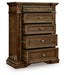Frantanna - Five Drawer Chest - Brown - Simple Home Plus