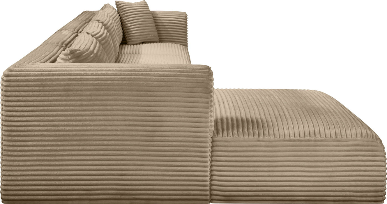 Shaggy - Fabric 4 Piece Modular Sectional - Simple Home Plus