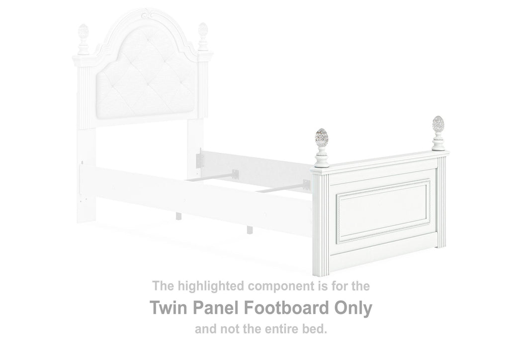 Kozlani - Twin Panel Footboard - White - Simple Home Plus