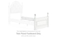 Kozlani - Twin Panel Footboard - White - Simple Home Plus