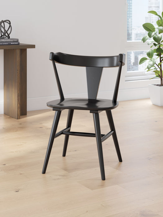 Gretlynn - Black - Dining Room Side Chair (Set of 2) - Simple Home Plus