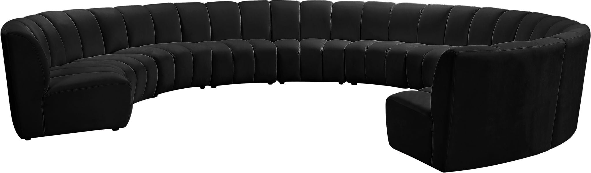Infinity - 10 Piece Velvet Modular Sectional - Simple Home Plus