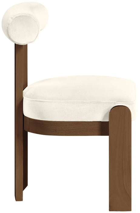 Arienzo - Performance Fabric Upholstered Dining Chair (Set of 2) - Walnut Base - Simple Home Plus
