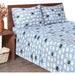 Flannel - King Sheet Set - Blue Sheep - Simple Home Plus