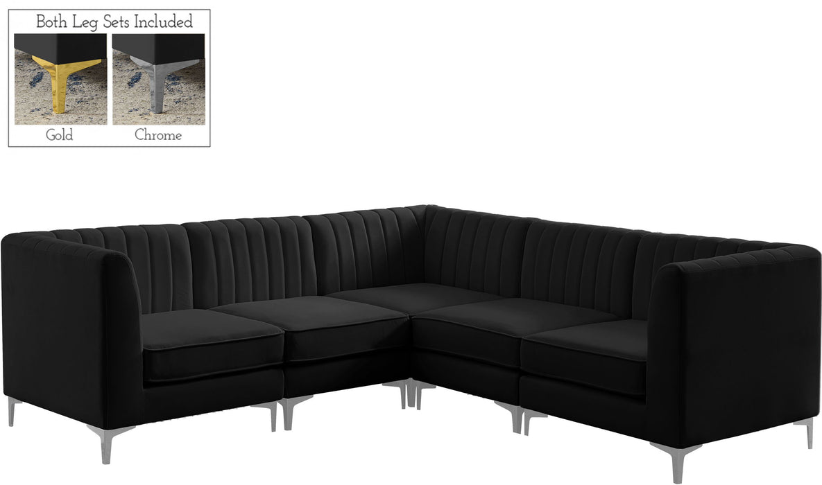 Alina - 5 Piece Modular Corner Sectional - Simple Home Plus