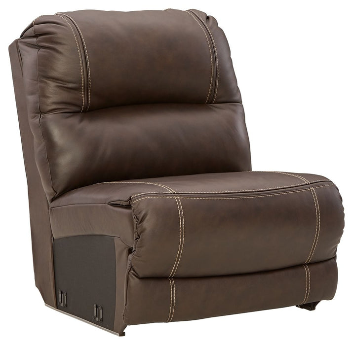 Dunleith - Armless Chair - Chocolate - Simple Home Plus