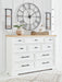 Ashbryn - White / Natural - Dresser - Simple Home Plus