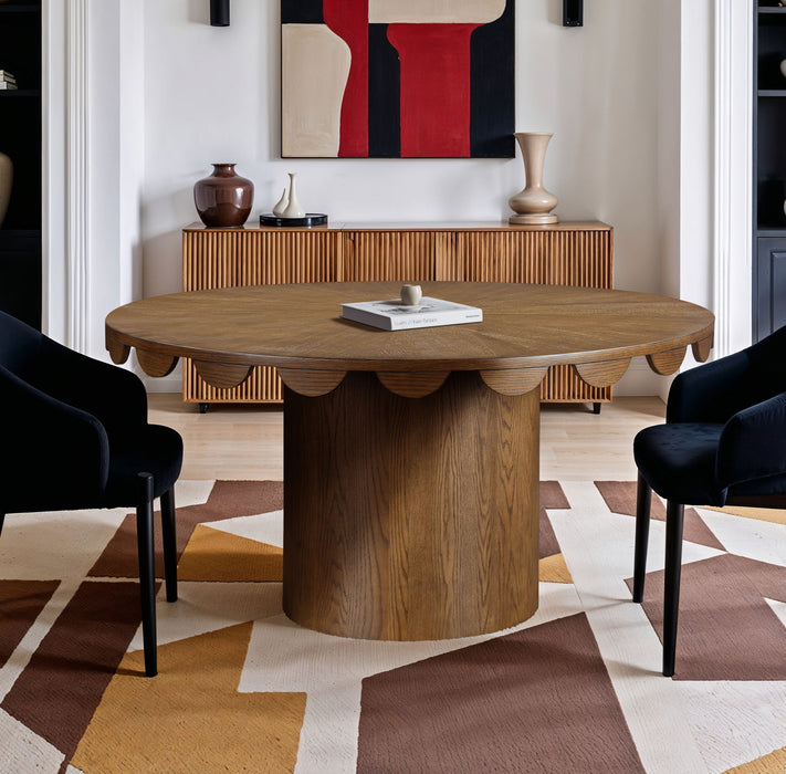 Dahlia - Oak Veneer Dining Table - Simple Home Plus