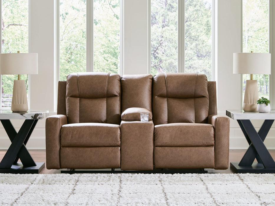 Mackmenville - Double Reclining Loveseat With Console - Simple Home Plus