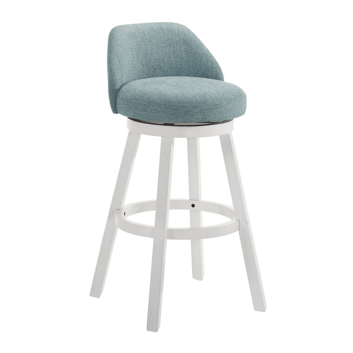 Erika - Modern Transitional Swivel Wood Bar Height Kitchen Bar Stool - Simple Home Plus