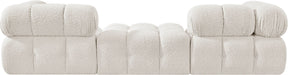 Ames - 3 Piece Boucle Modular Sofa With 1 Backless Seat - Simple Home Plus
