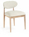 Riccio - Fabric Dining Side Chair (Set of 2) - Natural Frame - Simple Home Plus