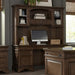 Hartshill - 5-Drawer Credenza With Hutch - Burnished Oak - Simple Home Plus