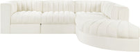 Rummi - Velvet Performance Fabric Upholstered 5 Piece Modular Sectional - Simple Home Plus