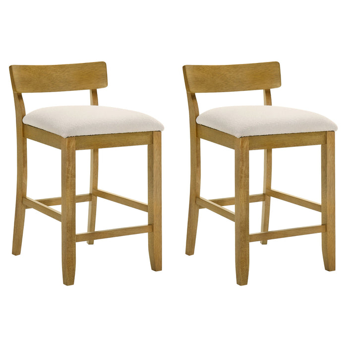 Merie - Modern Transitional Wood Counter Height Kitchen Bar Stool - Simple Home Plus