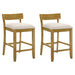 Merie - Modern Transitional Wood Counter Height Kitchen Bar Stool - Simple Home Plus