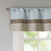 Amherst - Polyoni Pintuck Window Valance - Blue - Simple Home Plus