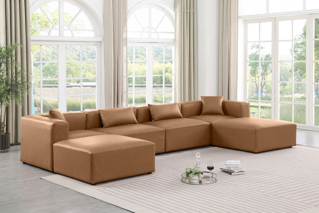 Cube - 6 Piece Modular Double Chaise Sectional - Simple Home Plus