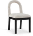 Conrad - Linen Dining Chair With Black Legs - Simple Home Plus