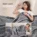 Windom - All Season Hypoallergenic Blanket With 3M Scotchgard - Charcoal - Simple Home Plus