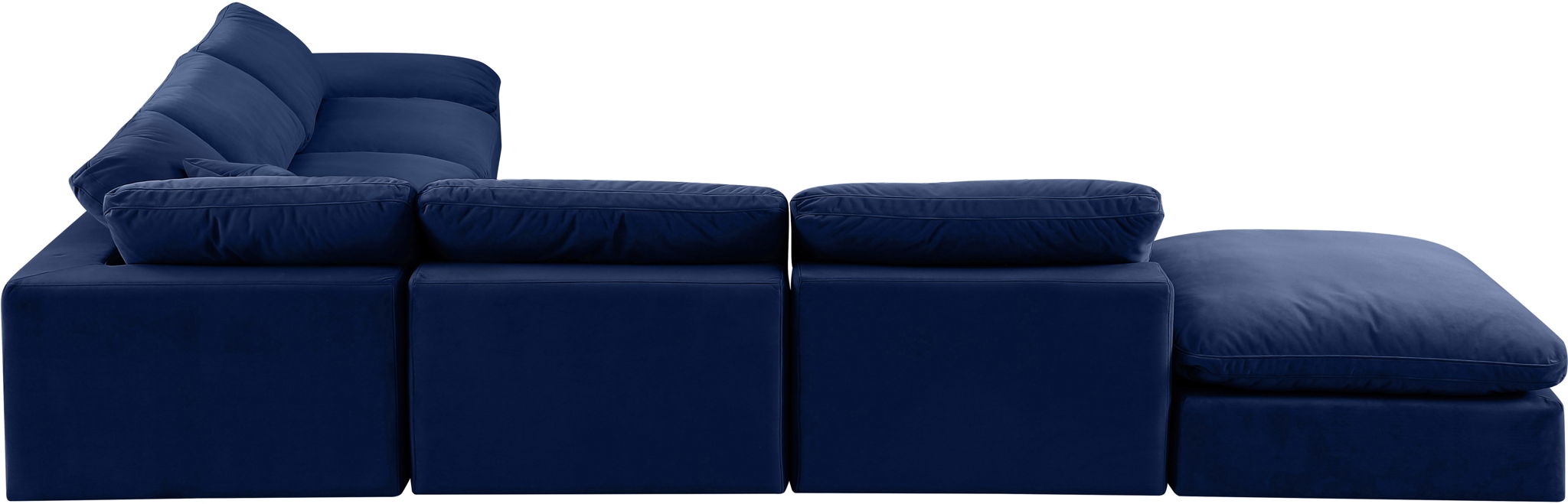 Comfy - 7 Piece Velvet Modular Corner Sectional - Simple Home Plus